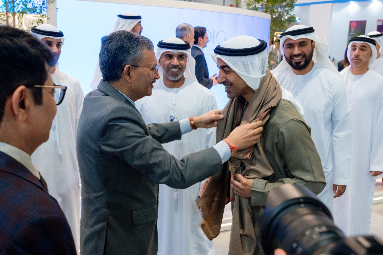 Ambassador Dr. Deepak Mittal inaugurated the APEDA Pavilion at Global Food Week 2026, where India is the Country of Honour, and welcomed H.H. Sheikh Hamdan bin Mohamed bin Zayed Al Nahyan, highlighting opportunities for trade, collaboration and innovation in the agri-food sector. (8 Oct 2026)